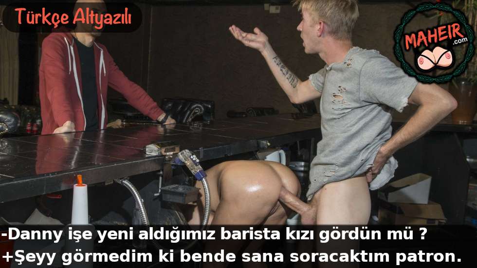 Barmen olarak işe alınan kaşara götten döşerken patron geldi