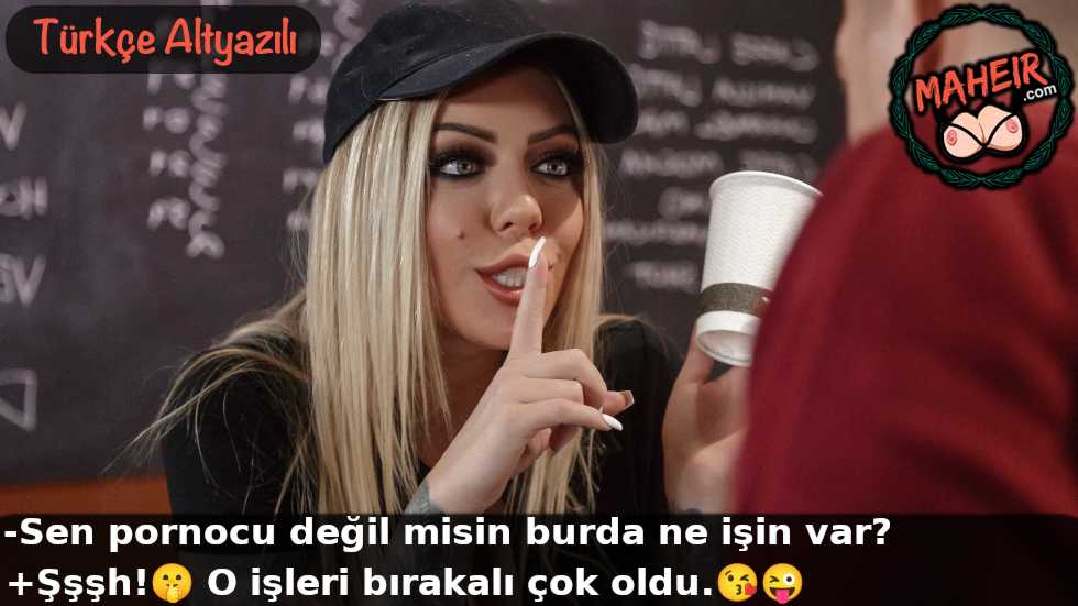 Porno işini bırakan çekici kadın kafede çalışırken yakalandı